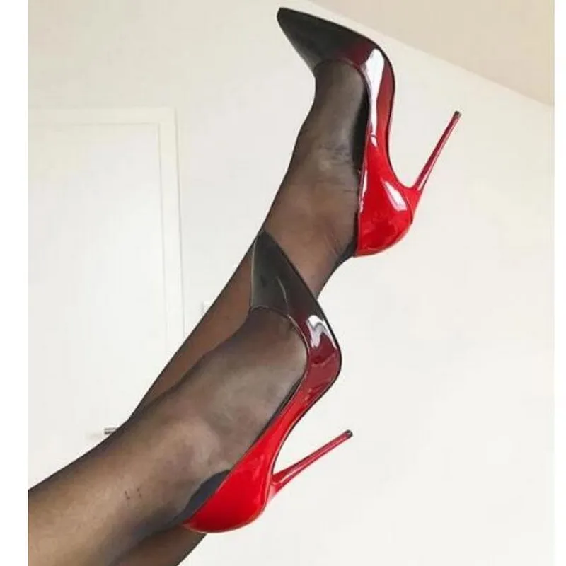 Alemana - Red Satin Open Toe Lace Up Stiletto Dance Shoe - 4 inch Heels -  Burju Shoes
