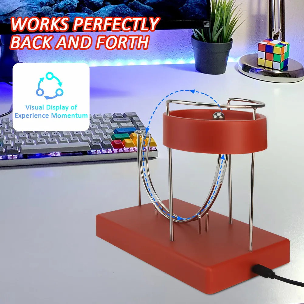Kinetic Art Perpetual Motion Machine – Office Desk Tabletop Sculpture Ornament 5 thumbnail image