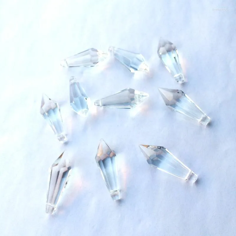 Żyrandol Crystal 200pcs 36 mm przezroczyste fasetowane sopy liste