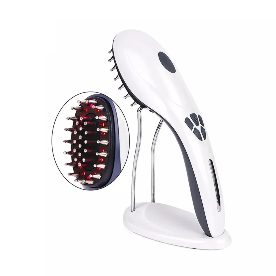 Gadget à usage domestique, massage de tête multifonctionnel, peigne pour la croissance des cheveux, photothérapie à lumière rouge, dispositif de brosse de soins capillaires