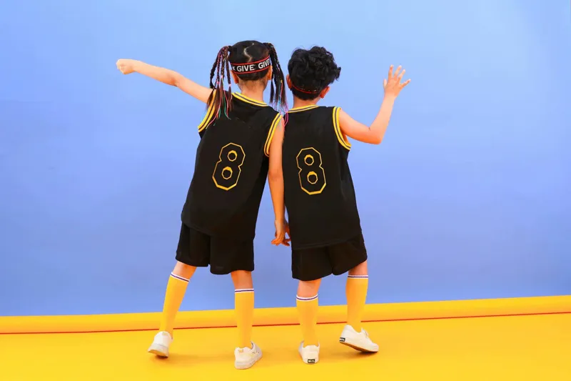 Fans Tops Tees Child 8 24 23 Jersey 2 -delige set basketbal Top Shirt Jerseys Pak Kit Jeugdbasketballen Jerseyes uniformen