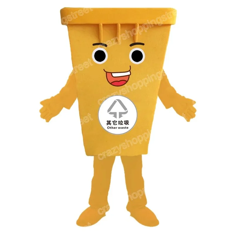 halloween Trash Can Mascot Costume Cartoon Character Outfits Suit Adults Size Christmas Carnival Party Outdoor Outfit Advertising Suits