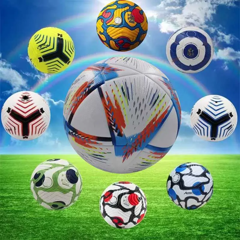 22 23 23 Copa da Copa do Mundo New Top Soccer Ball Tamanho 5 Nice de partida de alta qualidade Navio de futebol The Balls Without Air National Team High