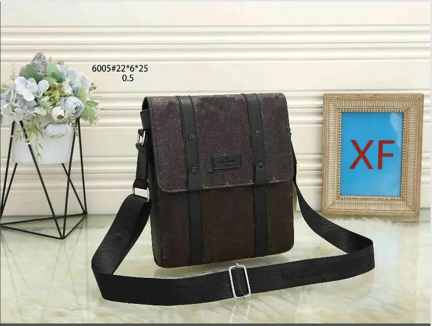 Mode mannen afdrukken schoudertassen handtassen composiet tas koppeling crossbody tas draagtas messenger portemonnee 6005# 22x6x25cm