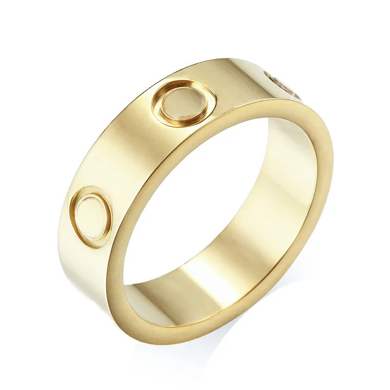 Plaque bague en or bijoux de créateurs bagues d'amour de luxe pour les amoureux couple cadeau hommes femmes fête populaire bijoux de mariage unisexe dames anniversaire bague