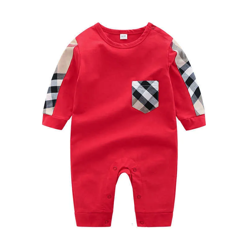 Rompers baby kläder vår sommar långärmad bomull romper baby bodysuit kläder barn kläder tecknad mode baby jumpsuit