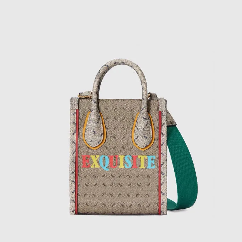 Graffiti Mini Tote Bag Woman Designer Handbags Crossbody Shoulder Shop Bags Small Purse Quality Canvas Beach Totes Gold Metal Detachable Wide Strap Hand Bags Pouch From 65 32 DHgate