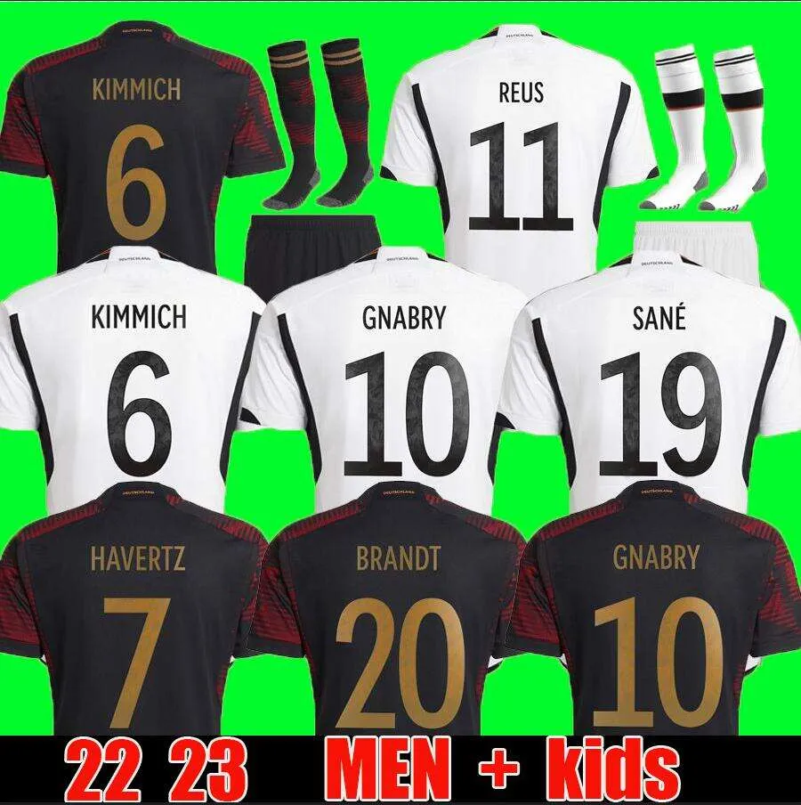 2022-23 Coppa del mondo di calcio Maglie HUMMELS KROOS WERNER MULLER ragazzi set Maglia da calcio t GOTZE SANEA KHEDIRA REUS Tedesco uomo bambini kit donna Squadra nazionale