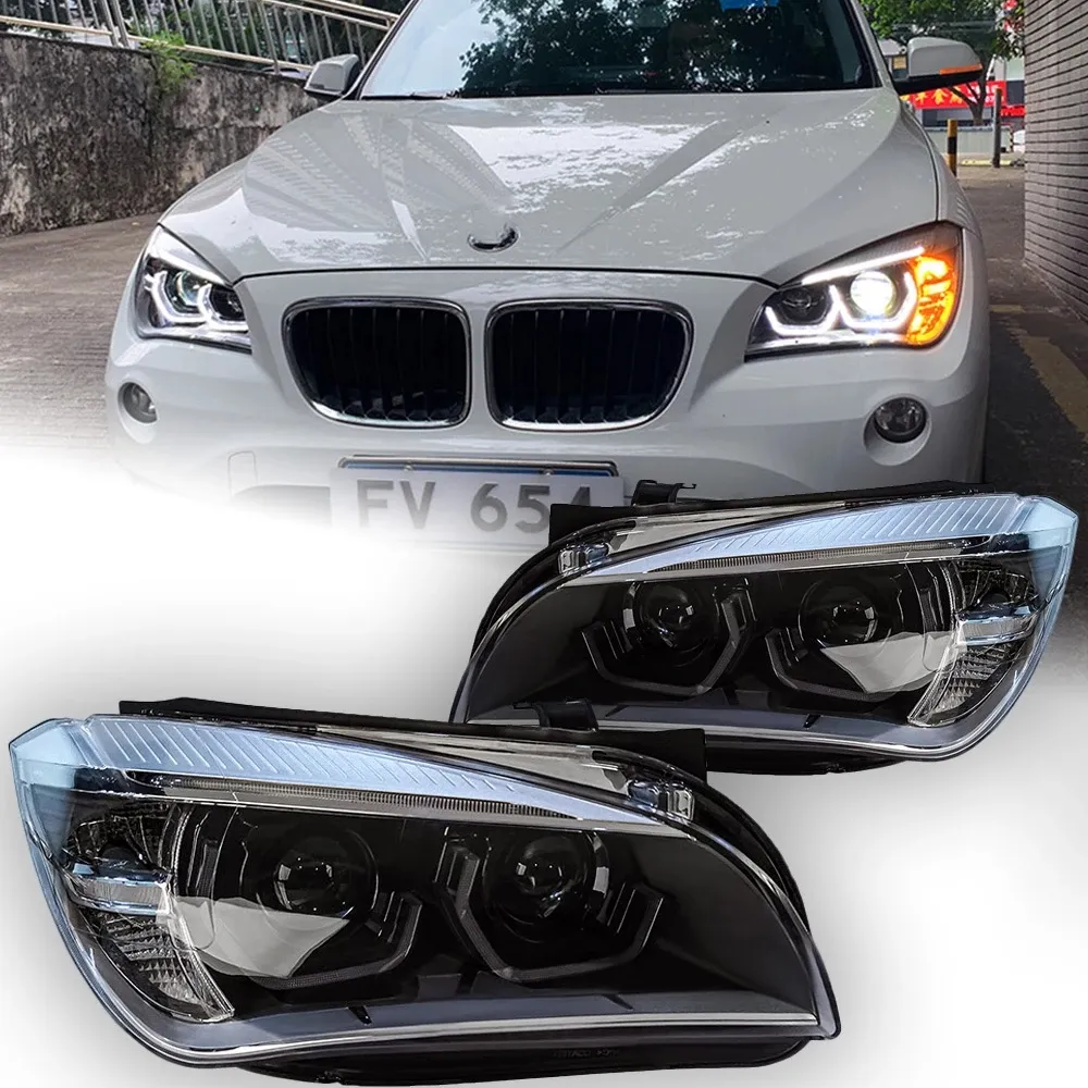 Lampka główna stylizacji samochodów do BMW X1 E84 LED Reflight Projektor 20 11-20 15 Angeleye DRL HID Bi Xenon Automotive Akcesoria