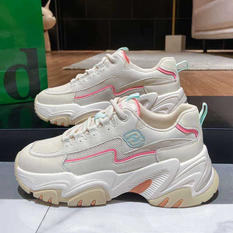 Jurk Dames Sportschoenen Chunky Platform Sneakers Vulcaniseer Vrouwelijke Designer Tennis Running Casual Schoen Vrouw Grote Maat 41 42 43 44 0928