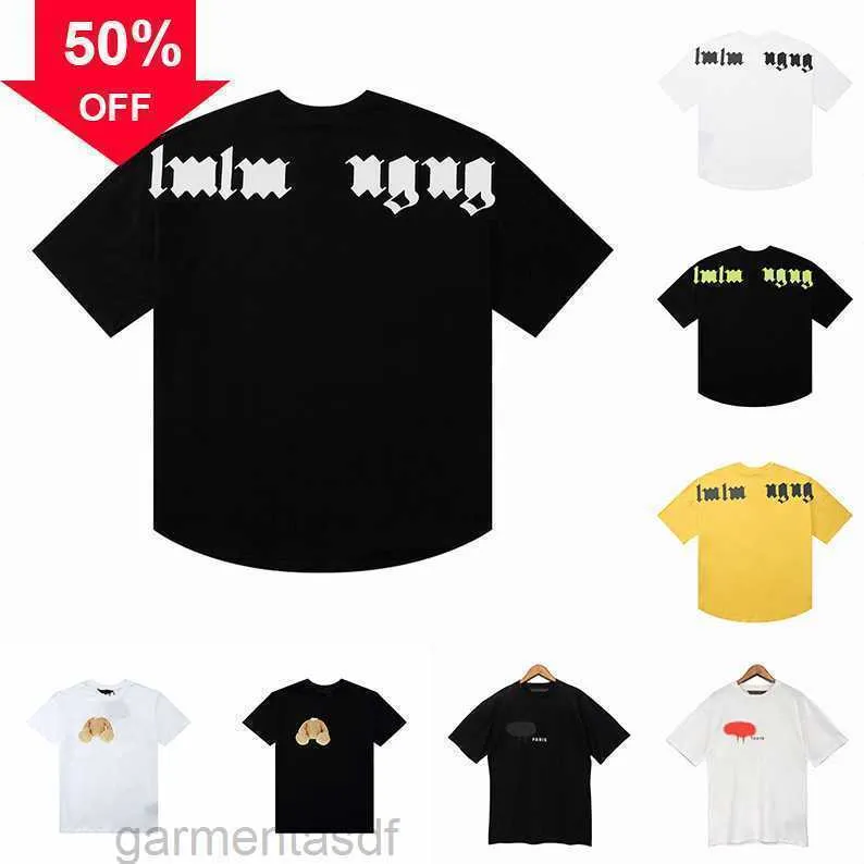 Men's T-shirts Designer t Shirts Summer Fashion Mens Womens Hip Hop Plus Size T-shirts Long Sleeve Palms Tops Luxury Graphic Tees Clothing Short Sleeve59