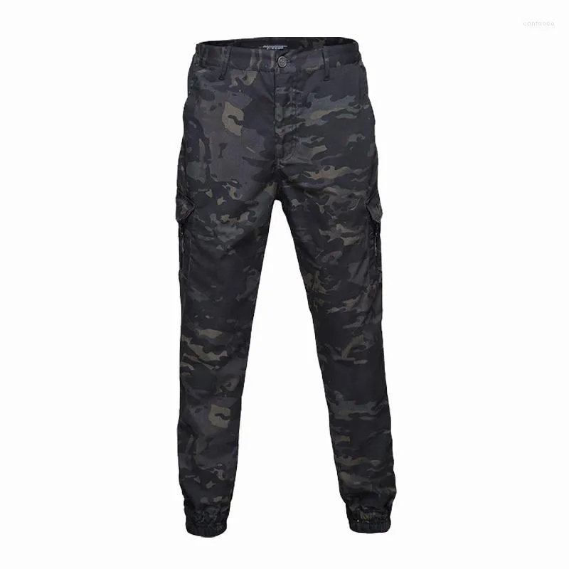 Calças ao ar livre camuflagem casual camping caminhando calças militares táticas homens cargo esportes rogger moda streetwear