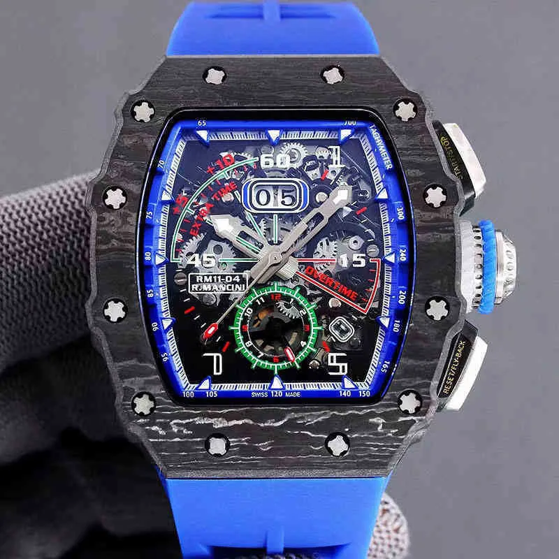 Luxury Mens Mechanical Watch Trend Richa Milles RM11-04 2824 Automatisk kolfiberband Herr Swiss Movement Wristwatch CDUN