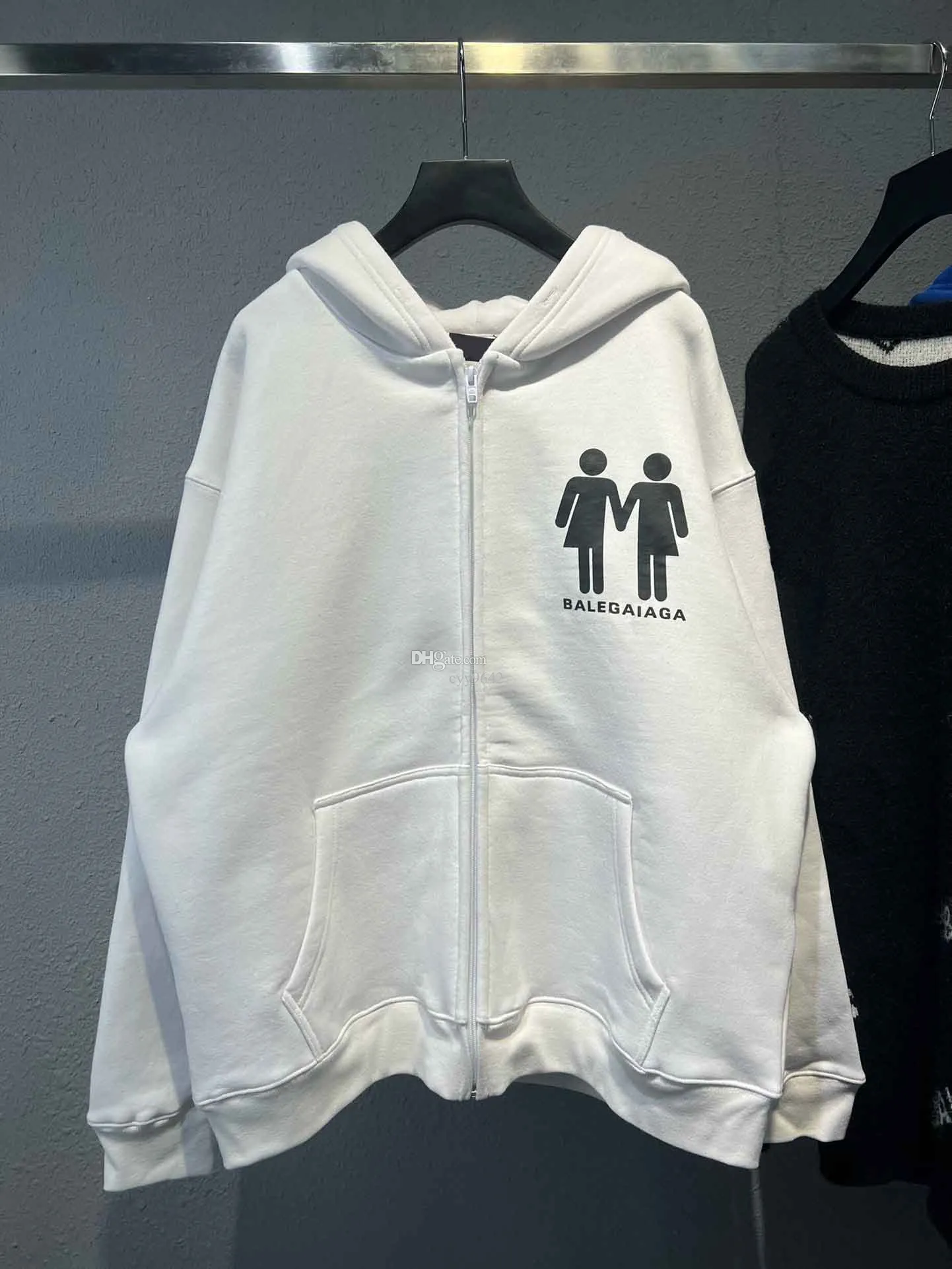 Mäns plus storlek ytterkläder rockar sizehoodies hoodies passar huva casual mode färg randtryck asiatisk storlek vild andningsbar lång ärm 12qa