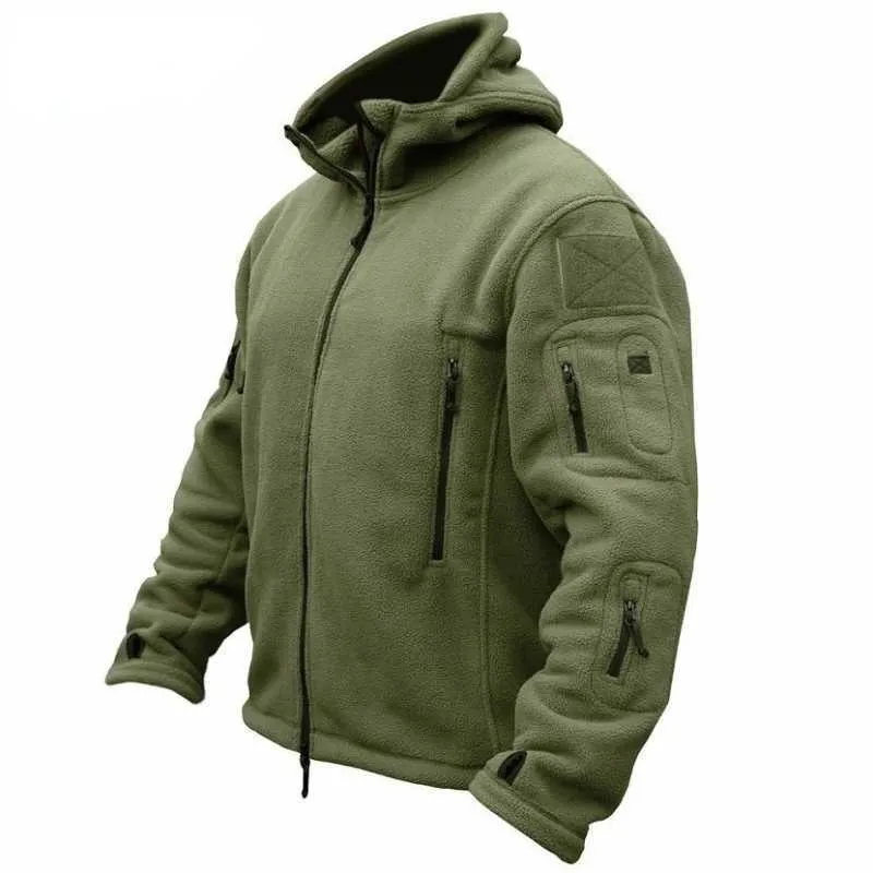 Jackets masculinos Homens dos EUA Militar de lã térmica de inverno Jaqueta tática ao ar livre casaco com capuz Militar Militar Softshell Caminhadas ao ar livre Jackets G220923