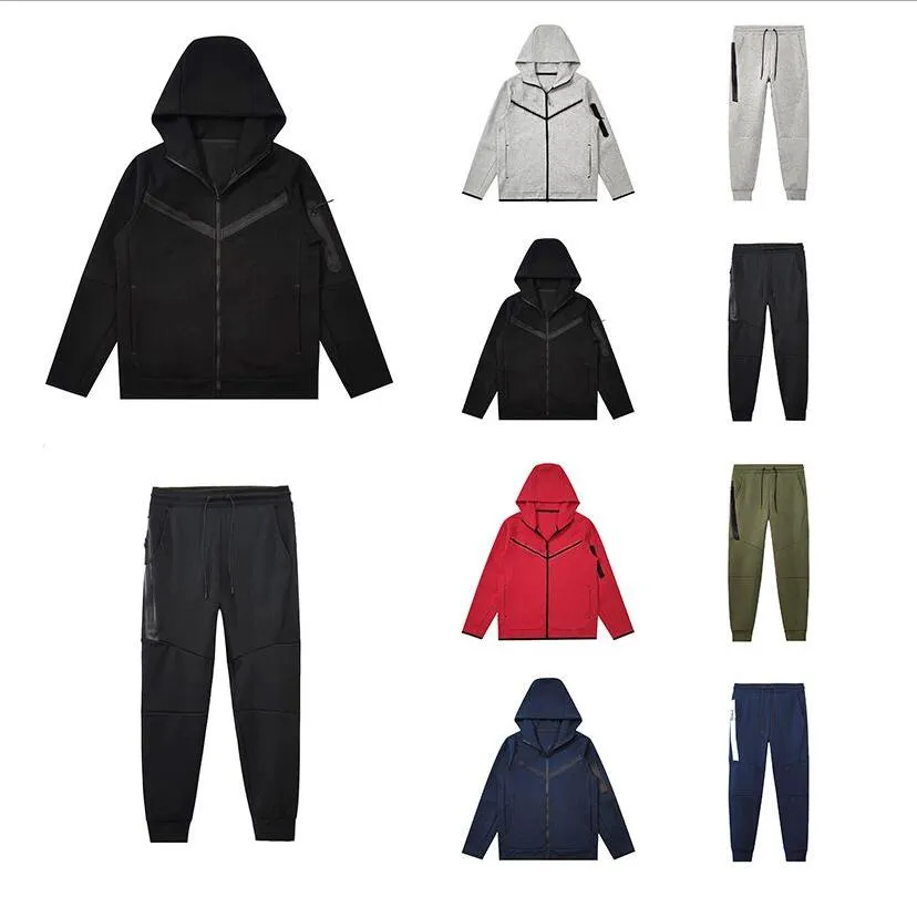 New Tech Fleece Mens 디자이너 스포츠 팬츠 후드 티 재킷 우주면 바지 여성 트랙 슈트 바닥 남자 조깅하는 팬트 뮤티 컬러 0100