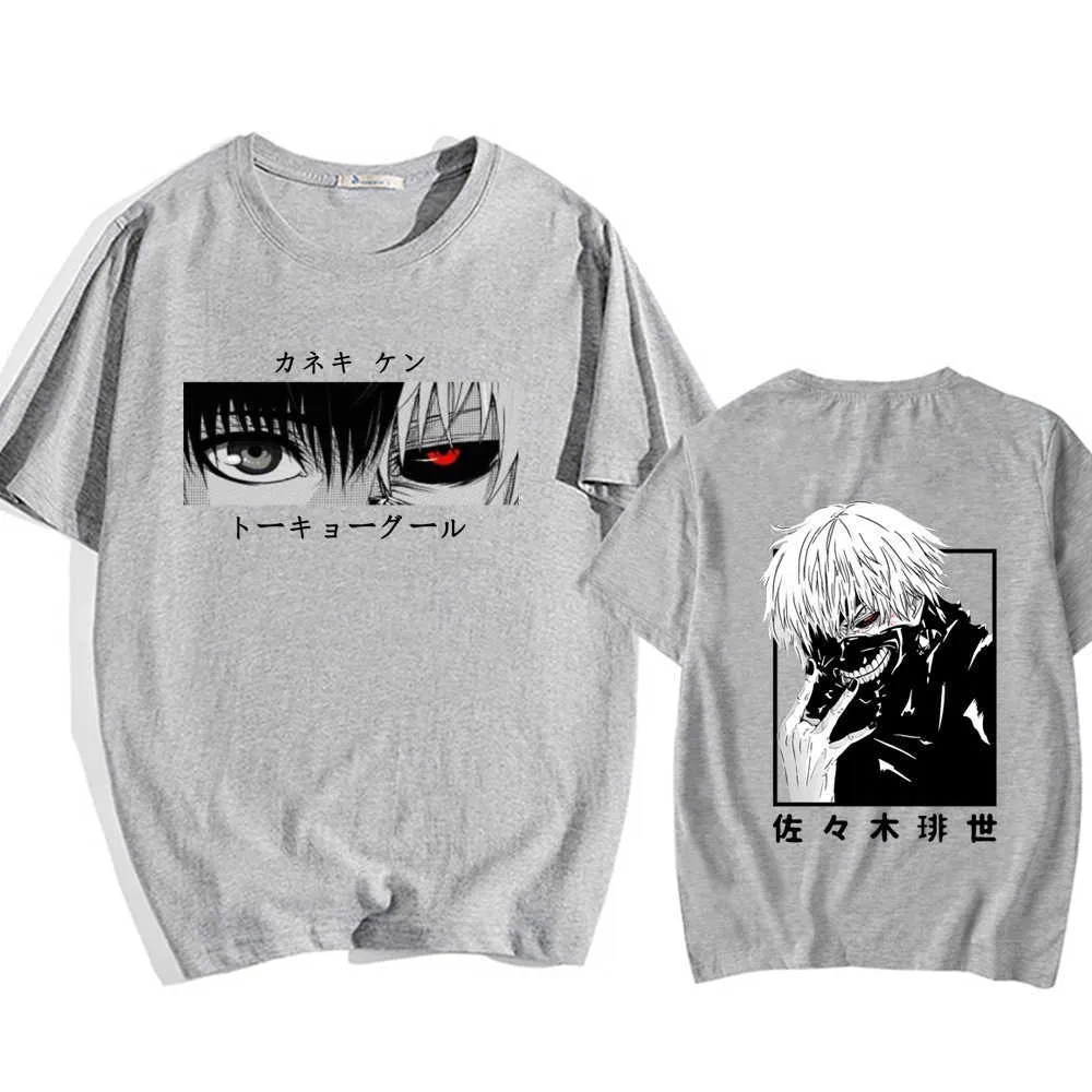 Camiseta De Anime Japonés Kaneki Ken Tokyo Ghoul Para Hombre
