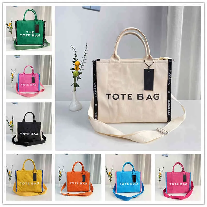 Marc Tote Bag Canvas Designer Hands sacs de grande capacité épaule femme shopping lettres messager imprimer 220830