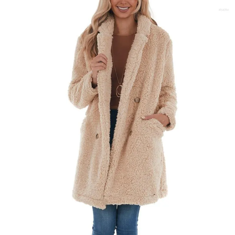 Femmes laine femmes mélanges manteau en peluche femmes manches chauve-souris Cardigan vestes Crochet tricot pull solide ample surdimensionné couvrir