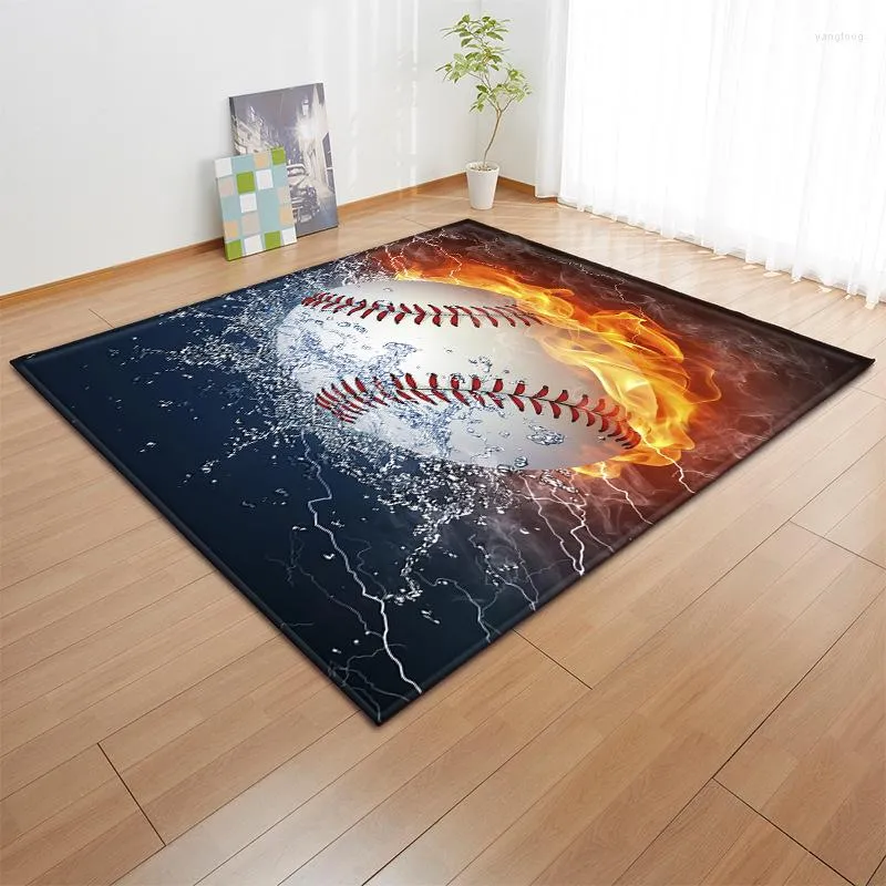 Alfombra de baño de fútbol de fútbol, suave, absorbente, lavable a máquina,  juego de alfombras de baño antideslizantes para decoración del hogar