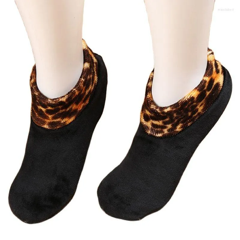 Women Socks Non-Slip Indoor Floor Sock Autumn Winter High Quality Warm Fleece Breathable Comfortable Elastic Ankle Men Soft