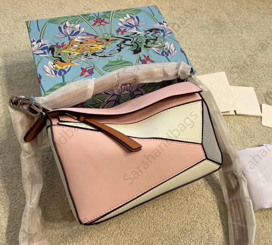 حقائب نسائية مربعة الشكل تحمل حقيبة مزاجية عبر الجسم حقيبة يد نسائية كلاسيكية عادية 5A حقائب كتف صغيرة مع صندوق