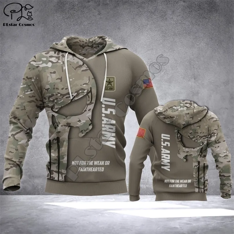 Herrtröjor tröjor plstar kosmos veteran militär armé kostym soldat camo höst pullover mode tracksuit 3dprint män/kvinnor casual A-23 220929