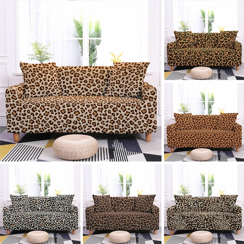 كرسي الأغطية المرنة أريكة Leopard Cover 1234 مقعد لأريكة غرفة المعيشة أريكة أريكة أريكة صوفا صوفا صالة صالة ديكور المنزل 220929