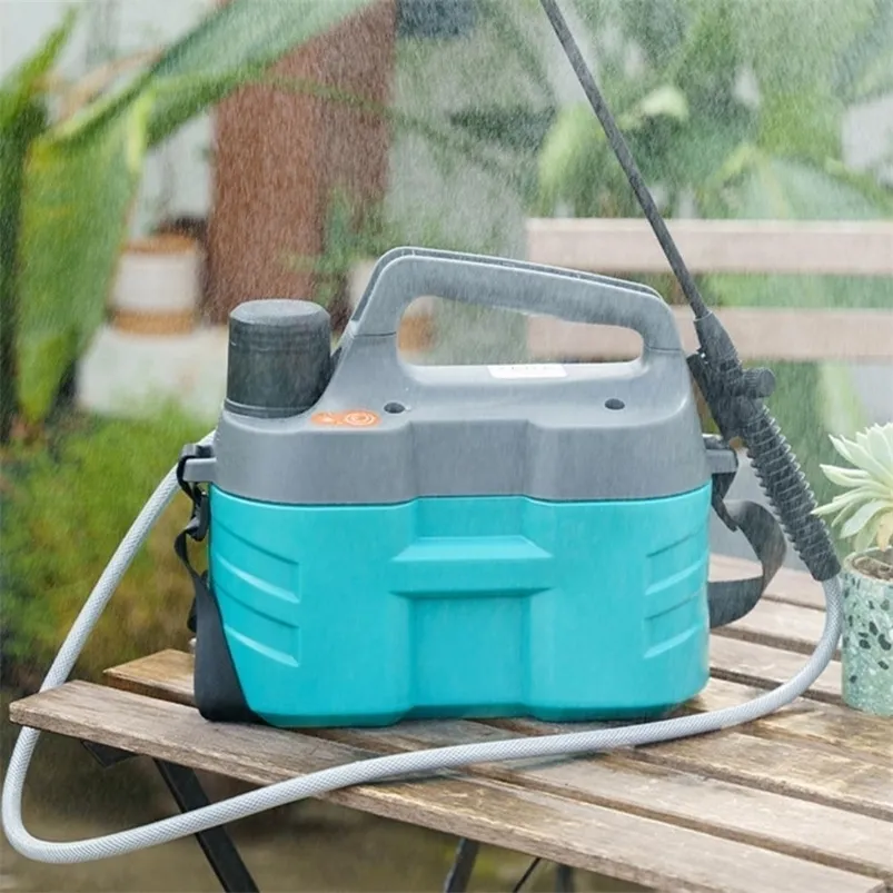 Watering Equipments 5L Electric Water Sprayer Practical Flow Adjustable Flower Sprinkler Rechargeable Plant Garden Supplies for Yard 220929