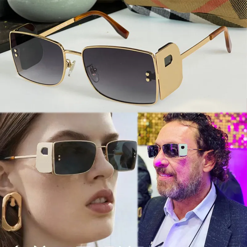 Metall Gold Rahmen Mode Sonnenbrille Herren Damen Spiegel Ray Sonnenbrille Retro Polarisiert Luxus Herren Designer Glas 3110 Kratzfester Farbverlauf Großes Logo Brillen