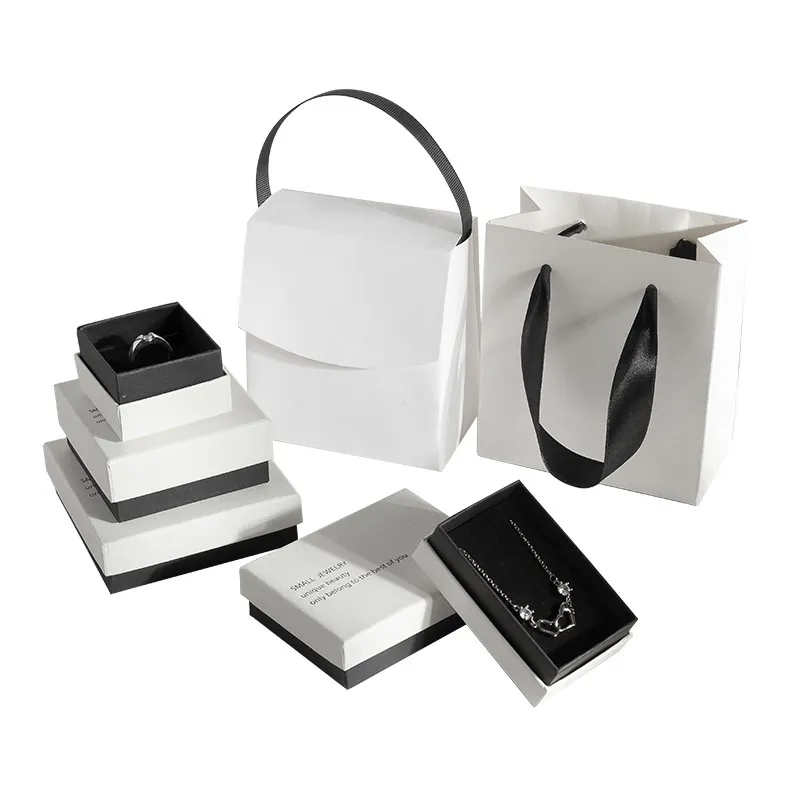 Paper Jewelry Box Bracelet Necklace Ring Earring Display Boxes Wedding Gifts Packaging Case