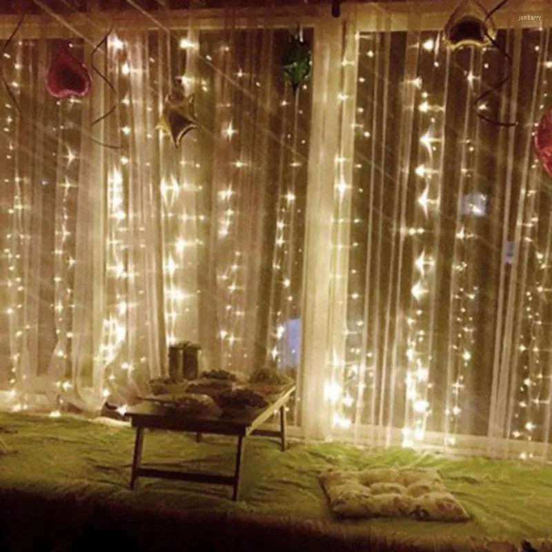 ストリング3mx3m 300られたクリスマスクリスマスストリング妖精の結婚式カーテンライト屋外照明110V/220Vホームパーティーの装飾用