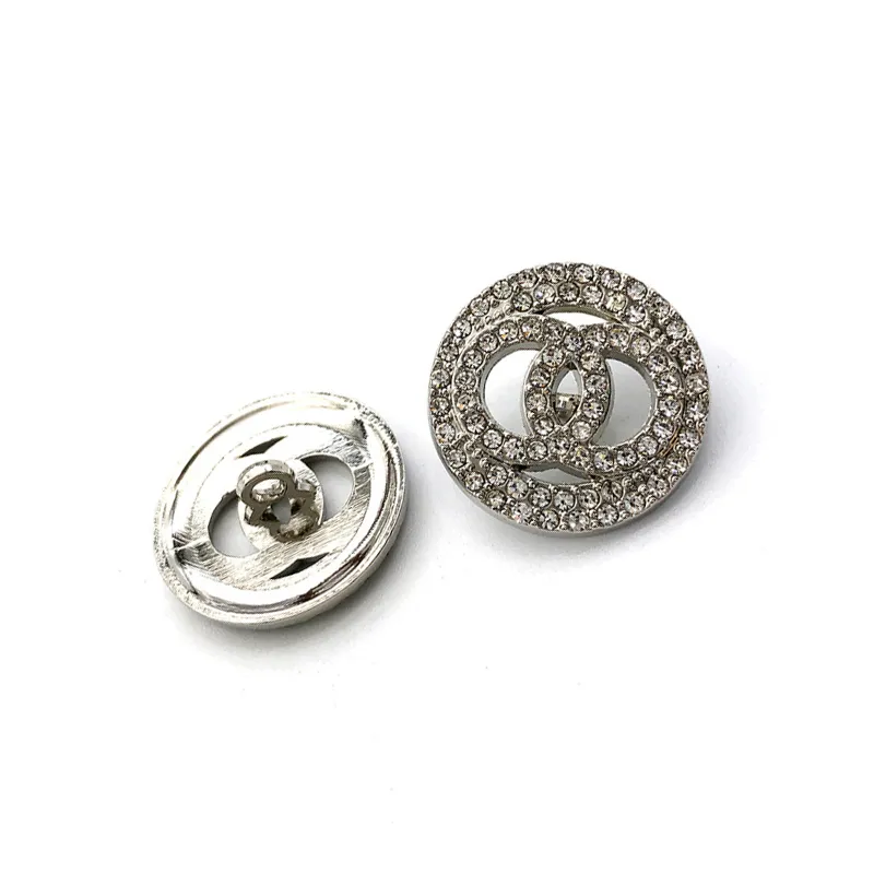 Sparkly Rhinestone Round Sewing Buttons for Shirt Sweater Coat DIY ...