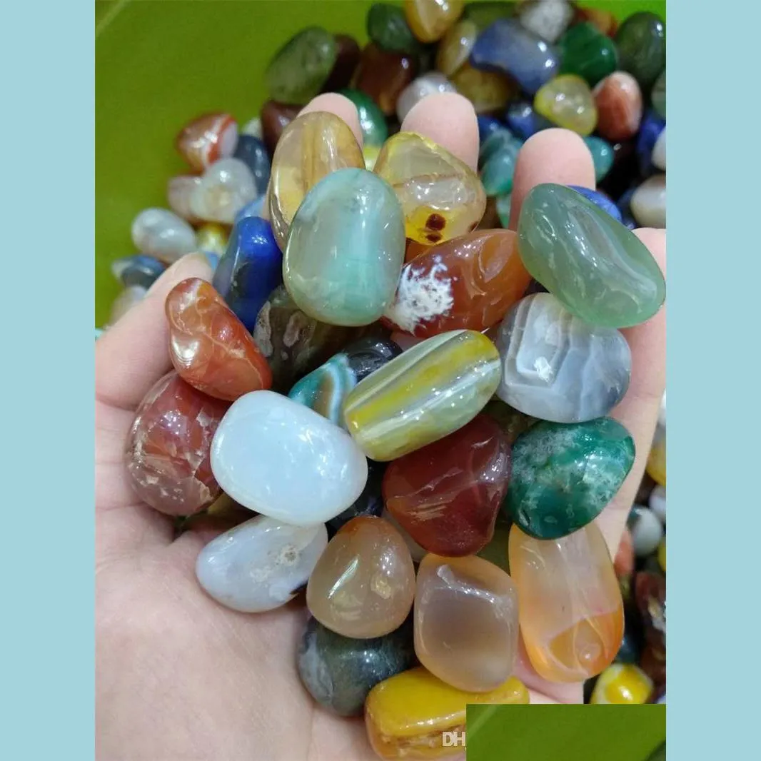 Arts and Crafts 200g Beads de piedra ca￭do y bk surtido de minerales de piedras preciosas mixtas Cristal para chakra Healing Natural Agate Dr Ottd5