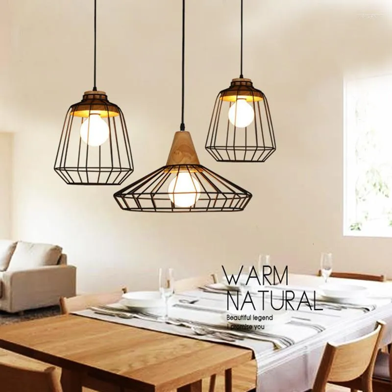 Pendant Lamps American Retro Industrychandelier Restaurant Inn Bed And Breakfast Bedroom Iron Bar Coffee Grid Country Chandelier