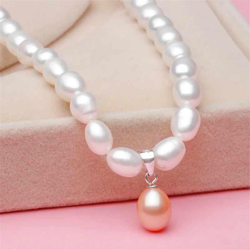 Colliers de perles véritable collier ras du cou de perles d'eau douce pour les femmes perles naturelles bijoux fins cadeaux d'anniversaire en gros 220929