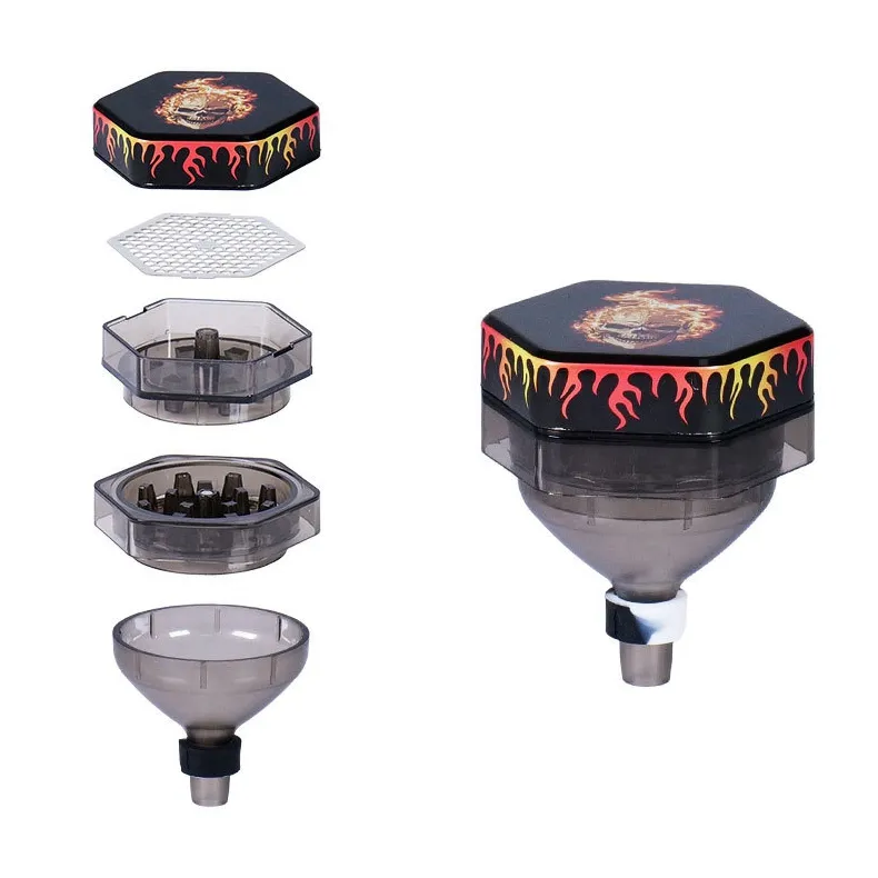 Multi Function Smoking Metal Plastic Herb Tobacco Grind Spice Miller