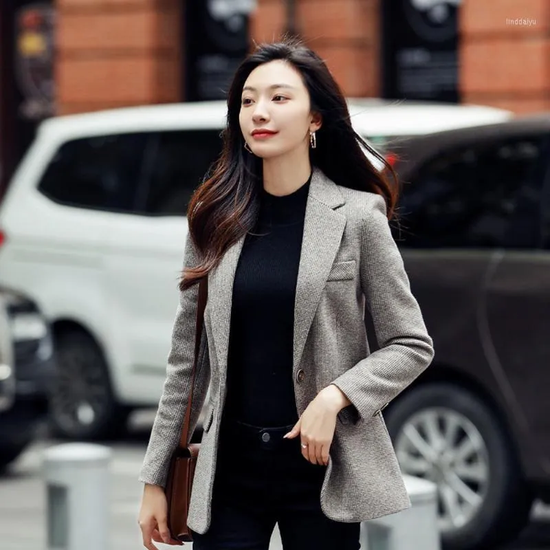 Women's Suits Autumn British Style Work Suit Jackets Women Spring Korean Fashion Business Office Lady Blazer