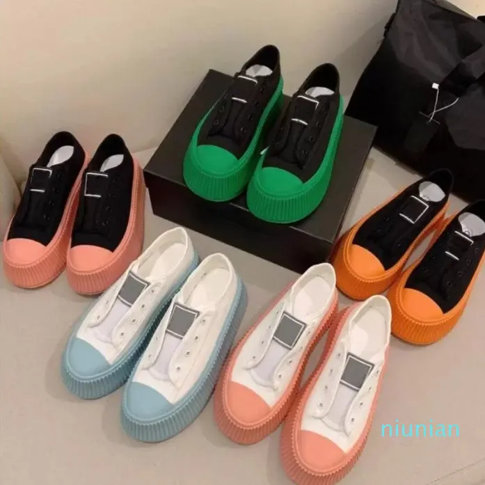 Dames chaussures femmes baskets bas-haut mode chaussure concepteur luxe épais couleur toile Style décontracté qualité bas coloré haut