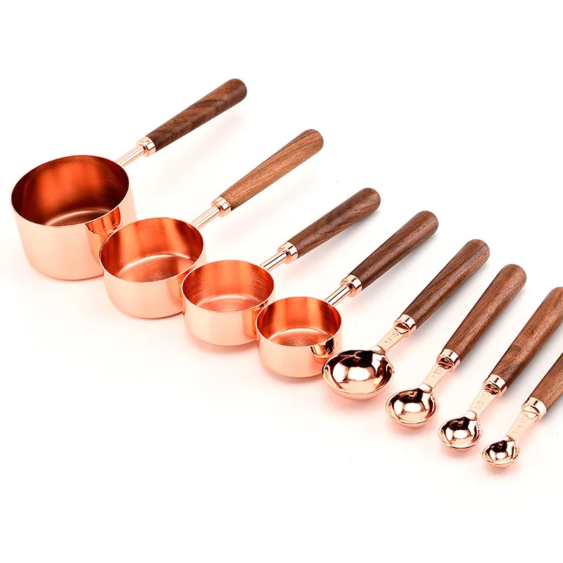 Ensemble d'outils de tasses à mesurer en acier inoxydable, cuillères à échelle pour la fabrication de gâteaux et de jauges de cuisson, outil de mesure