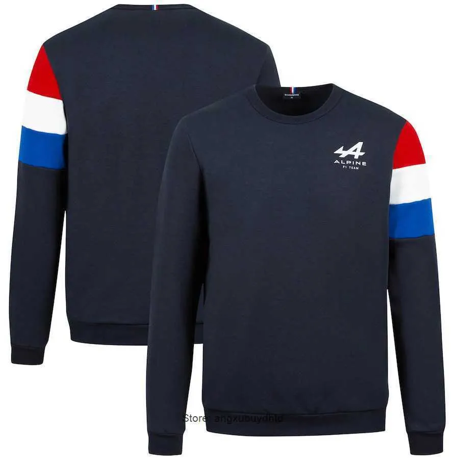 Alonso Alpine F1 Team Motorsport Long Tam camiseta de corrida Teamline Men Polyester Quick Dry Breathable Anti-UV Não desaparece