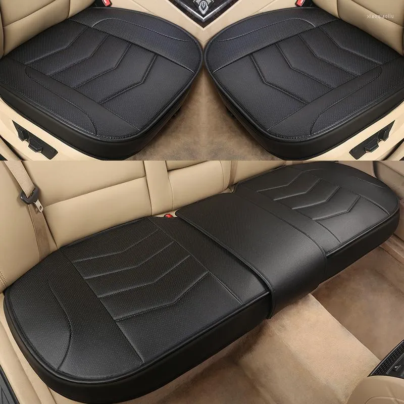 Fundas de asiento de coche 2022 cojín de cuero PU cubierta de estilo elegante protección transpirable almohadilla antideslizante accesorios para automóviles