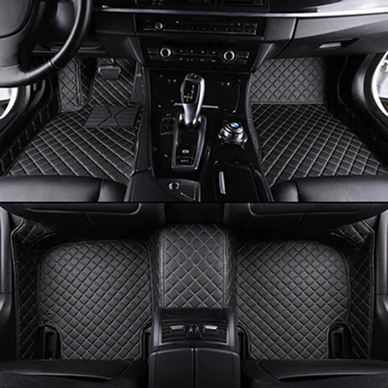 Tapis de sol Tapis Tapis de sol de voiture en cuir de haute qualité pour mercedes benz classe A classe e classe C w204 w205 w163 glk gla gle moquette alfombra astra h 0929