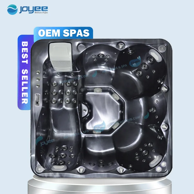 JOYEE Multi Couleur Pompe de Circulation SpasHG 6 Personnes Jakuzi Sexy Famille Massage Bain à Remous Spa Extérieur