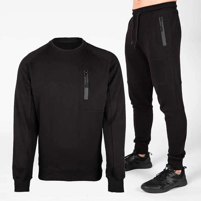 Treno masculino Treno de trajes de nova marca Men's Sweatsuit Tech Capuz de algodão Treinamento de alongamento Use de boa qualidade Casaco de moletom Esporte Caso G220927