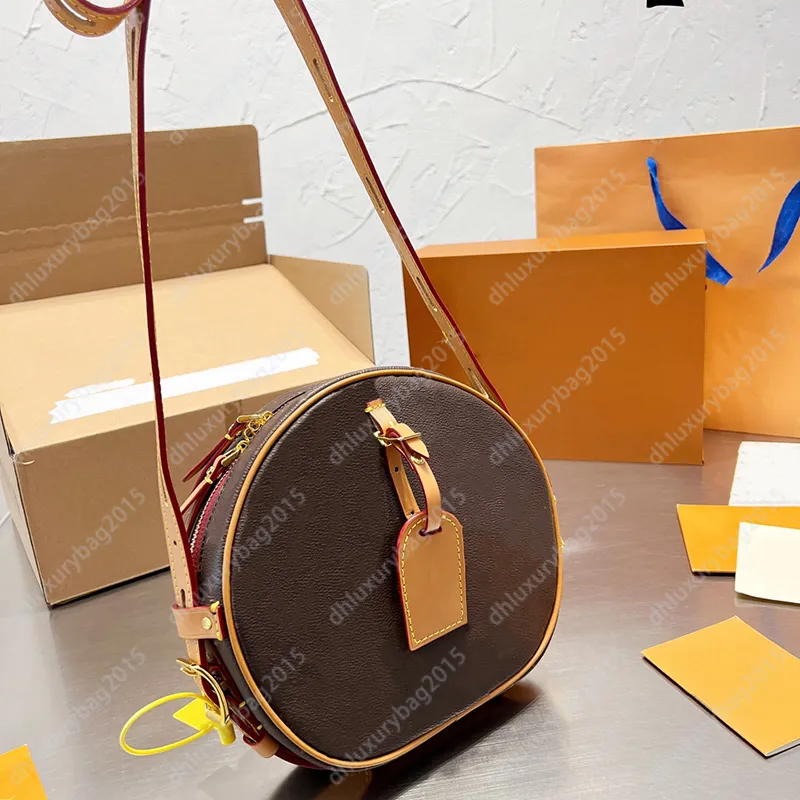 Лучшие дизайнеры перекрестные круглые кожаные сумки на плечах винтажные кросс -вечеринка женские буквы классические кошельки сумочки на молнии модная мини -сумочка