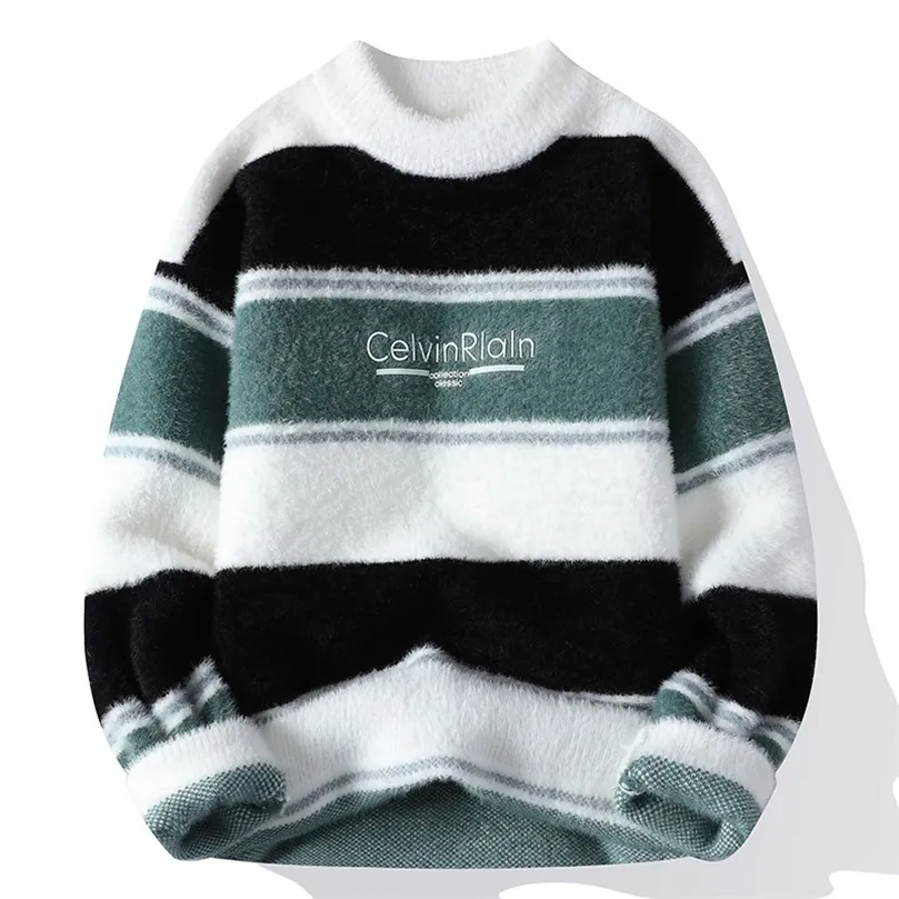 Mens Sweaters Kış Kış En Kaliteli Kaşmir Yurböceği Sweater Erkek Moda Çizelgesi Erkek Küleyler Kalın Sıcak Noel Tops 220929