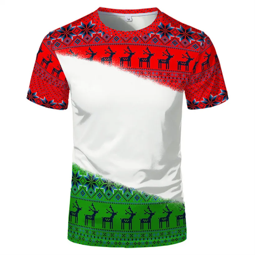 Sublimering julskjortor blekt skjorta värmeöverföring tom 100% polyester t-shirts party levererar snöflinga julstrumpor 12 stilar kan välja