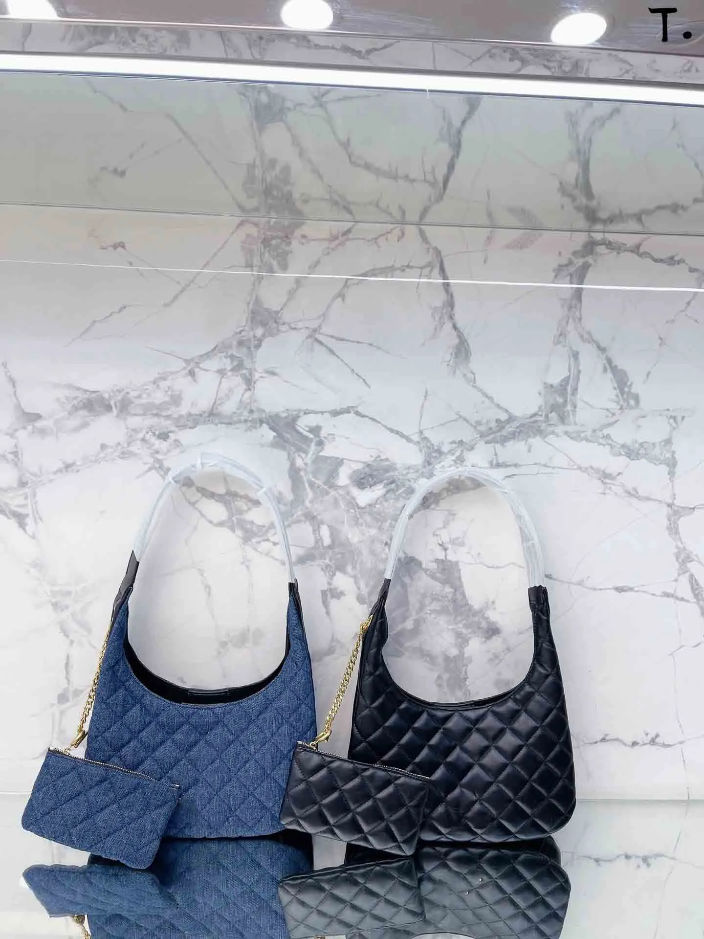디자이너 토트 백 복합 가방 초승달 겨드랑이 가방 2 조각 클래식 패션 럭셔리 핸드백 체인 어깨 가방 28x26cm
