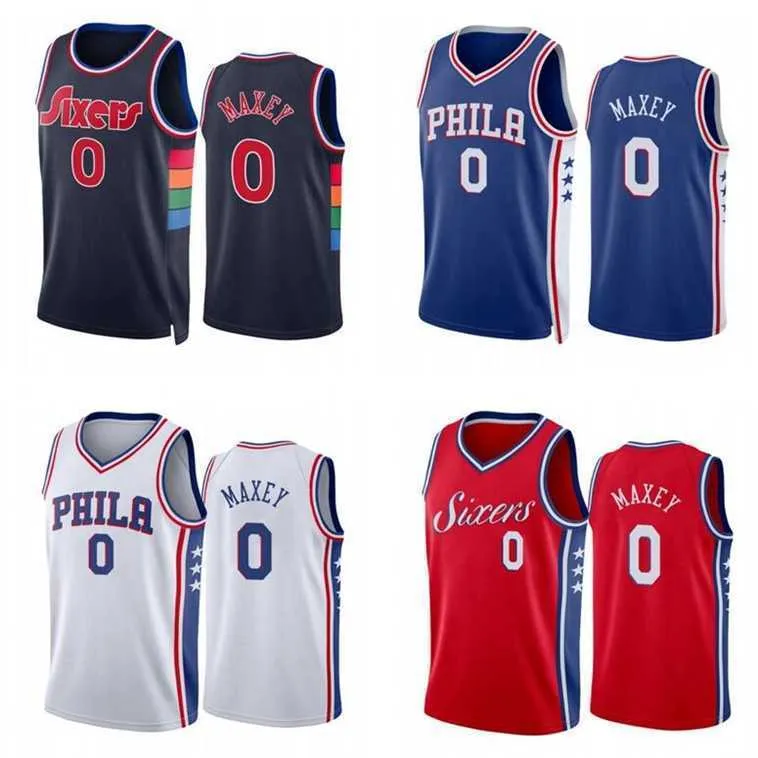 Mt Tyrese Maxey Basketball Jersey Men Youth S XXL Blue City Version Jerseys In Stock From 